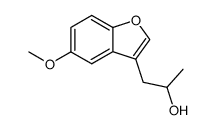 1-(5-methoxybenzofuran-3-yl)-2-propanol结构式