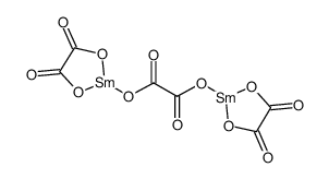 草酸钐(Ⅲ)十水合物结构式