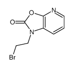 1-(2-bromoethyl)-[1,3]oxazolo[5,4-b]pyridin-2-one结构式