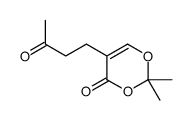 2,2-dimethyl-5-(3-oxobutyl)-1,3-dioxin-4-one结构式