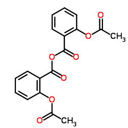 2-(乙酰氧基)苯甲酸酐结构式