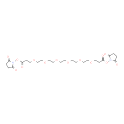 Bis-PEG6-NHS ester结构式