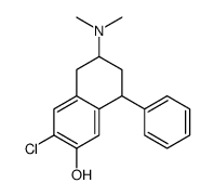 1-phenyl-3-dimethylamino-6-chloro-7-hydroxy-1,2,3,4-tetrahydronaphthalene结构式