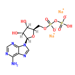 Adenosine-5'-diphosphate disodium salt structure