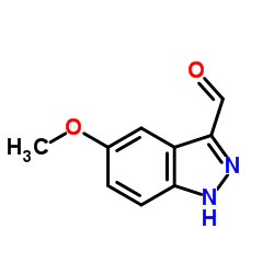 5-甲氧基-1H-吲唑-3-甲醛结构式
