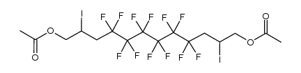 (2,11-Diiodo-4,4,5,5,6,6,7,7,8,8,9,9-dodecafluorododecane-1,12-diyl) diacetate Structure
