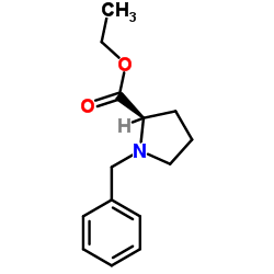 N-苄基-D-脯氨酸乙酯结构式