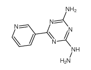 4-肼基-6-(3-吡啶)-1,3,5-三嗪-2-胺结构式
