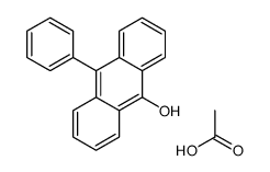 acetic acid,10-phenylanthracen-9-ol Structure
