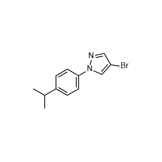 4-溴-1-(4-异丙基苯基)-1H-吡唑结构式