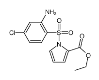 ethyl 1-(2-amino-4-chlorophenyl)sulfonylpyrrole-2-carboxylate结构式
