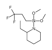 (2-ethylpiperidin-1-yl)-dimethoxy-(3,3,3-trifluoropropyl)silane Structure
