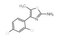 4-(2,4-二氯苯基)-5-甲基-2-氨基噻唑结构式