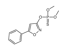 dimethoxy-[(5-phenyl-1,2-oxazol-3-yl)oxy]-sulfanylidene-λ5-phosphane结构式