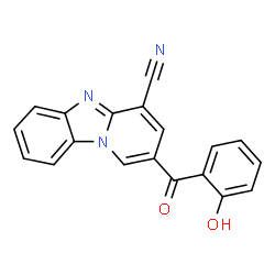 2-(2-Hydroxybenzoyl)pyrido[1,2-a]benzimidazole-4-carbonitrile Structure