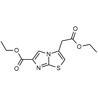 6-(ethoxycarbonyl)-Imidazo[2,1-b]thiazole-3-acetic acid ethyl ester Structure