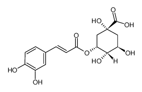 (-)-5-Caffeoyl quinic acid结构式