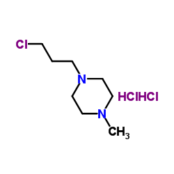 1-(3-氯丙基)-4-甲基哌嗪二盐酸盐结构式
