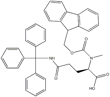 Fmoc-N-Me-D-Gln(Trt)-OH Structure