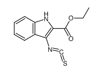 3-isothiocyanato-1H-indole-2-carboxylic acid ethyl ester结构式