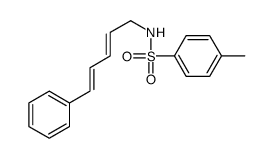 4-methyl-N-(5-phenylpenta-2,4-dienyl)benzenesulfonamide结构式