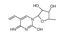 4-amino-1-[(2R,3R,4S,5R)-3,4-dihydroxy-5-methyloxolan-2-yl]-5-ethenylpyrimidin-2-one Structure