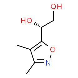 1,2-Ethanediol,1-(3,4-dimethyl-5-isoxazolyl)-,(1R)-(9CI) Structure