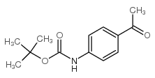 (4-乙酰基苯基)氨基甲酸叔丁酯结构式