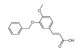 3-(3-(苄氧基)-4-甲氧基苯基)丙烯酸结构式