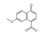 6-Methoxy-4-nitro-chinolin-1-oxid Structure