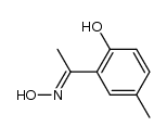 2-hydroxy-5-methylphenyl methyl ketone oxime Structure