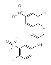 Benzenesulfonylfluoride, 2-chloro-5-[[2-(2-chloro-4-nitrophenoxy)acetyl]amino]- picture