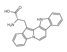 (S)-2-amino-3-(12H-pyrido[1,2-a:3,4-b']diindol-13-yl)propanoic acid Structure
