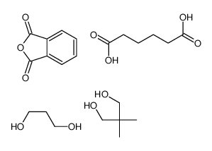 2-benzofuran-1,3-dione,2,2-dimethylpropane-1,3-diol,hexanedioic acid,propane-1,3-diol Structure