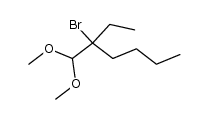 2-bromo-1,1-dimethoxy-2-ethylhexane Structure