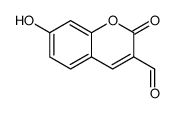7-羟基-2-氧代-2H-色烯-3-甲醛结构式