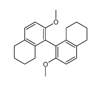6-methoxy-5-(2-methoxy-5,6,7,8-tetrahydronaphthalen-1-yl)-1,2,3,4-tetrahydronaphthalene结构式