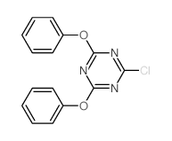 1,3,5-Triazine,2-chloro-4,6-diphenoxy-结构式