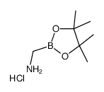 1-(4,4,5,5-Tetramethyl-1,3,2-dioxaborolan-2-yl)methanamine hydroc hloride (1:1)结构式
