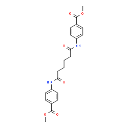 dimethyl 4,4'-[(1,6-dioxo-1,6-hexanediyl)di(imino)]dibenzoate结构式