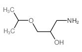 1-AMINO-3-ISOPROPOXY-PROPAN-2-OL结构式