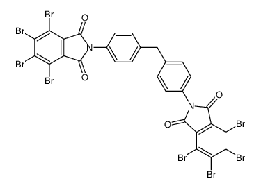 N,N'-(methylenedi-p-phenylene)bis[3,4,5,6,-tetrabromophthalimide] Structure