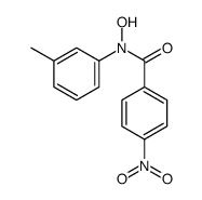 N-hydroxy-N-(3-methylphenyl)-4-nitrobenzamide结构式