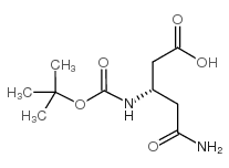 (S)-3-(BOC-氨基)-4-氨基甲酰丁酸结构式