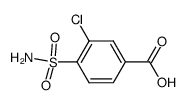 3-chloro-4-sulfamoylbenzoic acid Structure