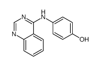 4-对羟基苯胺基喹唑啉结构式