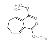 methyl (7E)-7-(hydroxy-methoxy-methylidene)-6-oxo-cycloheptene-1-carboxylate结构式