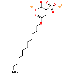 二聚乙二醇单月桂基醚磺基琥珀酸酯钠盐结构式