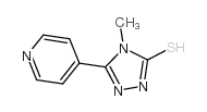 4-Methyl-5-pyridin-4-yl-4H-[1,2,4]triazole-3-thiol Structure