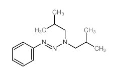 2-methyl-N-(2-methylpropyl)-N-phenyldiazenyl-propan-1-amine结构式